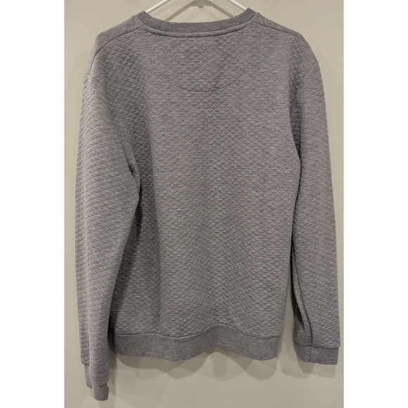 Guide London Grey Quilted Texture Crew Sweatshirt Size Large - Picture 3 of 7